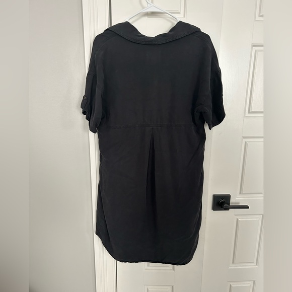 Universal thread Black T shirt dress with collar and pockets Size medium - Picture 4 of 4